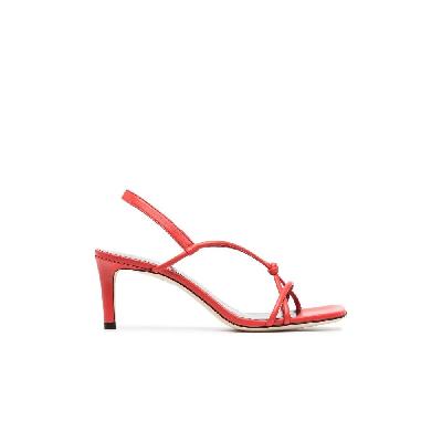 STAUD - Red Nicolette 65 Leather Sandals