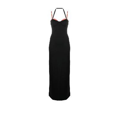 STAUD - Black Sleeveless Midi Dress