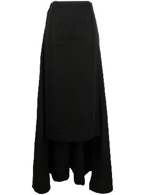 STAUD - Black Prunella Box Pleat Skirt