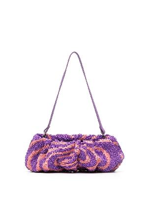 STAUD - Purple Bean Beaded Shoulder Bag