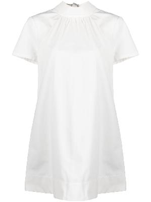 STAUD - White Ilana Shift Mini Dress