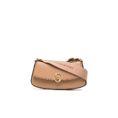 Stella McCartney - Brown S-Wave Faux Leather Shoulder Bag