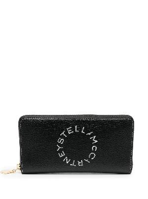Stella McCartney - Black Logo Continental Wallet