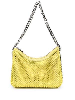 Stella McCartney - Yellow Falabella Crystal-Embellished Shoulder Bag