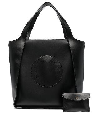Stella McCartney - Black Logo Faux Leather Tote Bag