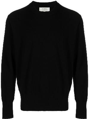 Studio Nicholson - Black 12GG Knitted Crew Neck Wool Sweater