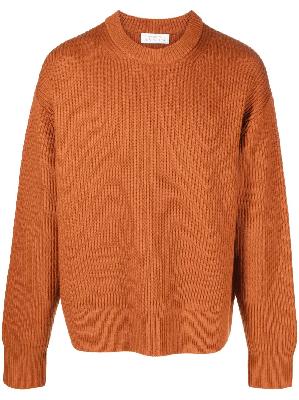 Studio Nicholson - Orange Fisherman's Knit Wool Sweater