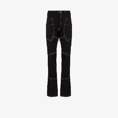 Sulvam - Topstitched Wool Trousers