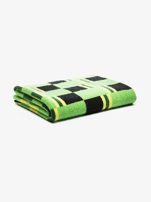 The Elder Statesman - Green Checked Cashmere Blanket