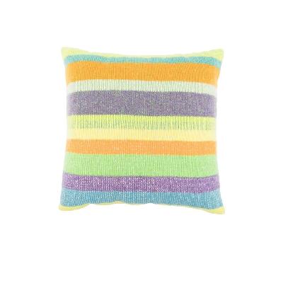 The Elder Statesman - Multicolour Super Soft Stripe Cashmere Pillow
