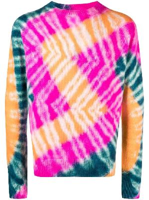 The Elder Statesman - Multicolour Tie-Dye Cashmere Sweater