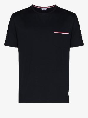 Thom Browne - Blue Side Buttons T-Shirt