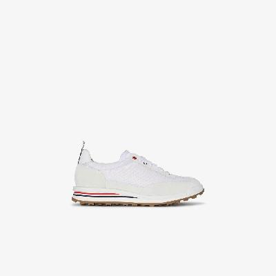 Thom Browne - White Tech Runner Suede Sneakers
