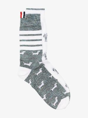 Thom Browne - 4-Bar Stripe Ankle Socks