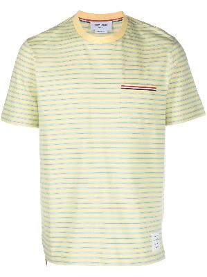 Thom Browne - Yellow Striped Cotton T-Shirt