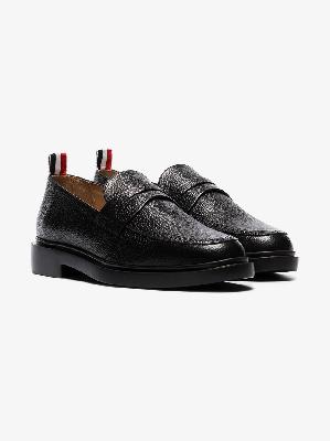 Thom Browne - Pebble-Grain Penny Loafers