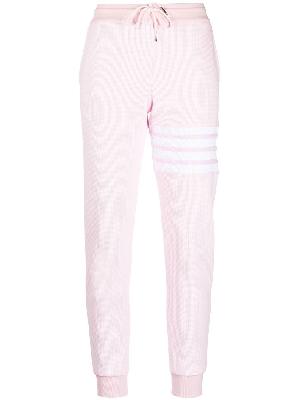Thom Browne - Pink 4-Bar Stripe Track Pants