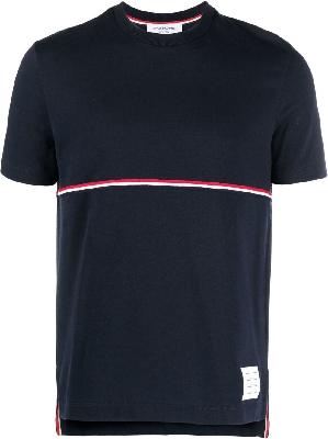 Thom Browne - Blue RWB Stripe Cotton T-Shirt