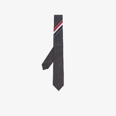 Thom Browne - Grey RWB Stripe Necktie