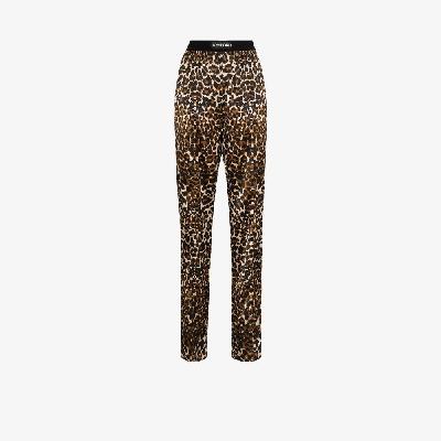 TOM FORD - Silk Leopard Print Trousers
