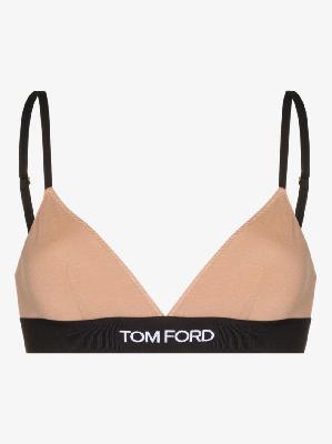 TOM FORD - Pink Logo Triangle Bra