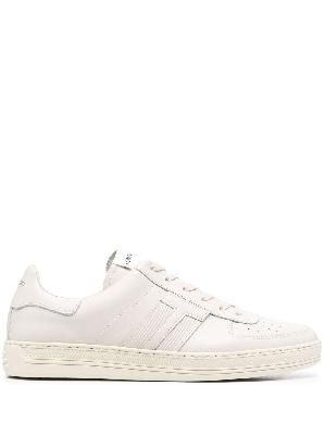 TOM FORD - Neutral Radcliffe Leather Low Top Sneakers