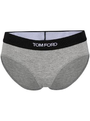 TOM FORD - Grey Logo Briefs
