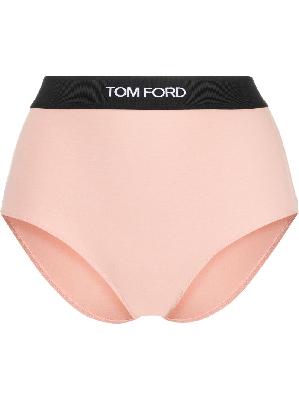 TOM FORD - Pink Logo Waistband Briefs