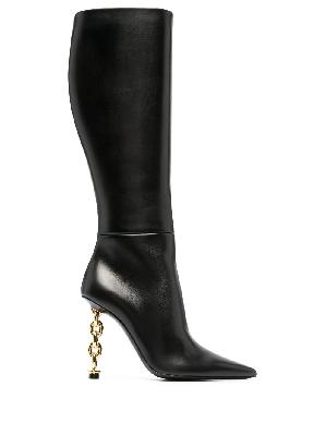 TOM FORD - Black 105 Knee-High Leather Boots