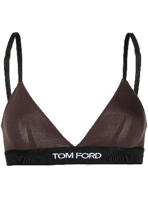 TOM FORD - Black Logo Underband Jersey Bra