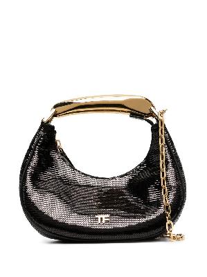 TOM FORD - Black Sequin Leather Mini Bag