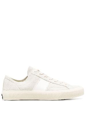 TOM FORD - Neutral Logo Patch Low-Top Sneakers
