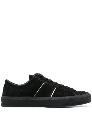 TOM FORD - Black Cambridge Suede Sneakers