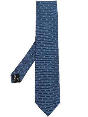 TOM FORD - Blue Polka Dot Jacquard Silk Tie