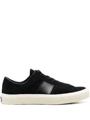 TOM FORD - Black Lace Up Low Top Sneakers