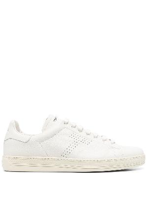 TOM FORD - Neutral Warwick Leather Sneakers