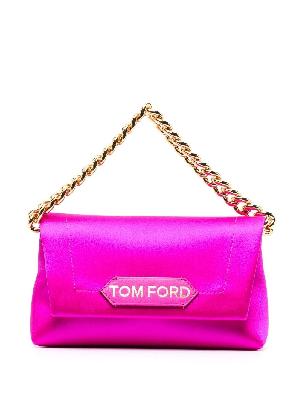 TOM FORD - Logo-Patch Chain-Link Clutch