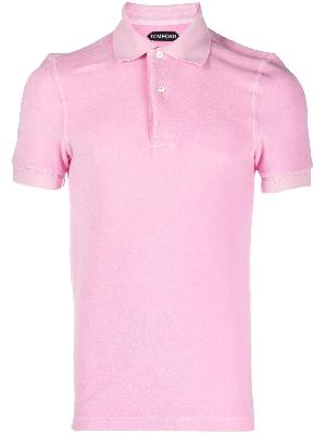 TOM FORD - Brushed Cotton Polo Shirt