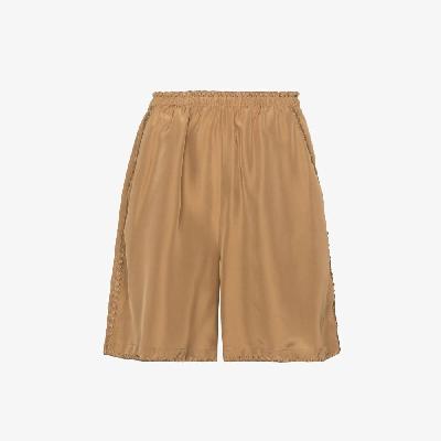TOTEME - Whipstitch Silk Shorts