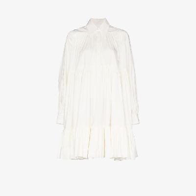 Valentino - Pleated Long Sleeve Dress