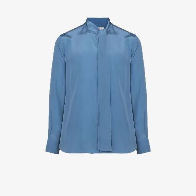 Valentino - Scarf Collar Washed Silk Shirt