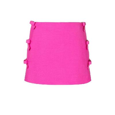 Valentino - Pink Bow Detail Mini Skort