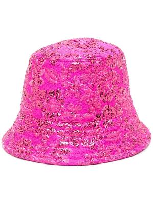 Valentino - Pink Floral Jacquard Bucket Hat