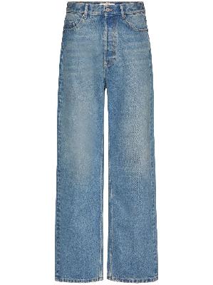 Valentino - Blue High-Waisted Jeans