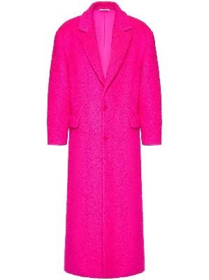 Valentino - Pink Single-Breasted Maxi Coat