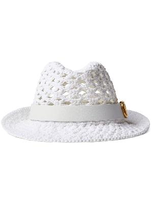 Valentino - White VLogo Signature Woven Hat