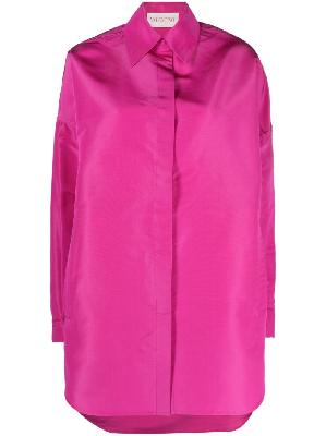 Valentino - Pink Oversized Silk Shirt