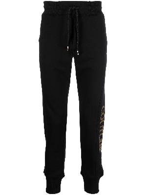 Versace Jeans Couture - Black Logo-Print Track Pants