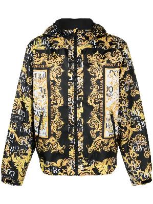 Versace Jeans Couture - Black Barocco Print Padded Jacket
