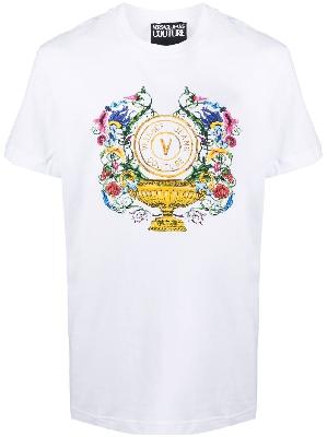 Versace Jeans Couture - White Graphic Print Cotton T-Shirt